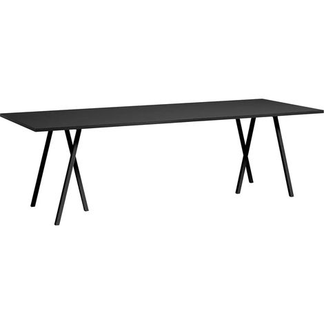 [GEBRAUCHT] B-Ware Hay Tisch Tafel Loop Stand Tischplatte Schwarz Linoleum Furnier 250 Cm