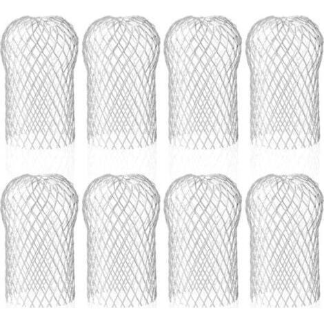 Lot de 8 Crapaudine de Gouttière en Aluminium, Filtres de Gouttière Flexible et Durable pour Maison Avant-toit Tuyau de Descente contre les Feuilles (1/4)