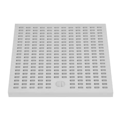Griglia singola di scarico per pozzetto d'ispezione pedonale in pp mm 550x550 NICOLL