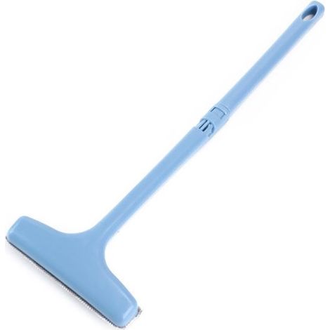 Cepillo para mosquiteras - Limpiador de cortinas - Mango telescópico - Azul (1/5)