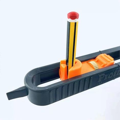 Règle de traçage de profil pour le travail du bois avec verrouillage, jauge de contour réglable, mesure précise ( ) (1/5)