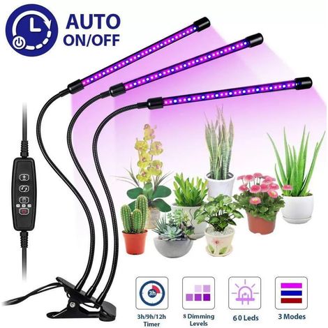 Lampe horticole / éclairage pour plantes avec 3 tubes LED flexibles, 1 paquet-AquaForge (1/3)