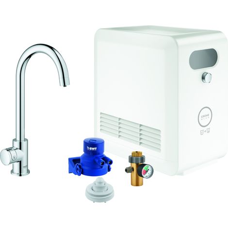 Set monomando de fregadero Grohe Blue Professional Mono, 153 mm (1/4)
