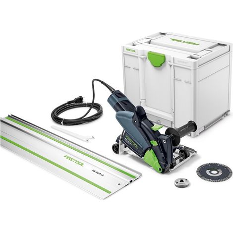 Sistema de corte diamantado DSC-AG 125-Plus-FS - FESTOOL - con carril guía y SYSTAIER - 578530 (1/4)