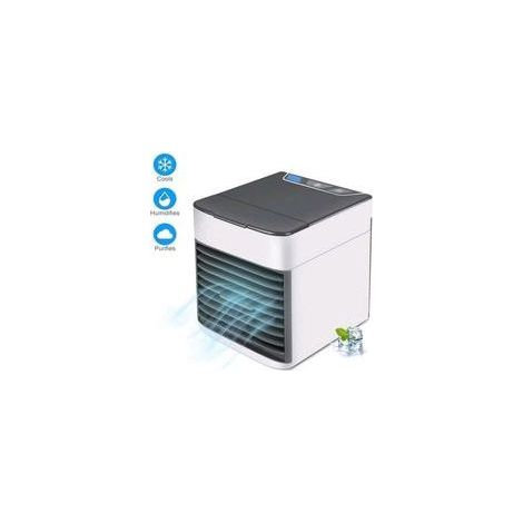 3 en1 Climatiseur Mobile Air Mini Cooler - Rafraichisseur d'air Ventilateur, Portable Humidificateur Purificateur, Leakproof (1/4)