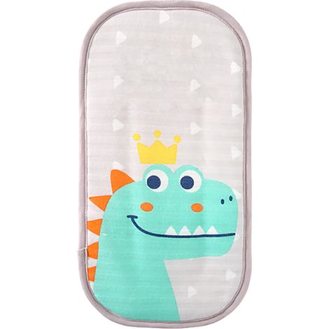 Oreiller de Bras Bébé Rafraîchissant Été - Coussin de Refroidissement Doudou Dinosaure avec Bande Élastique Large pour Allaitement Confortable (1/5)