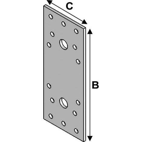Plaque perforée d'assemblage - ALSAFIX