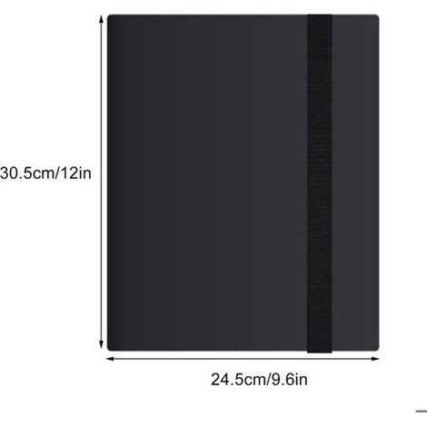 Classeur de cartes - Stocka - 20 pages - 9 pochettes - Grande capacité - Couverture colorée