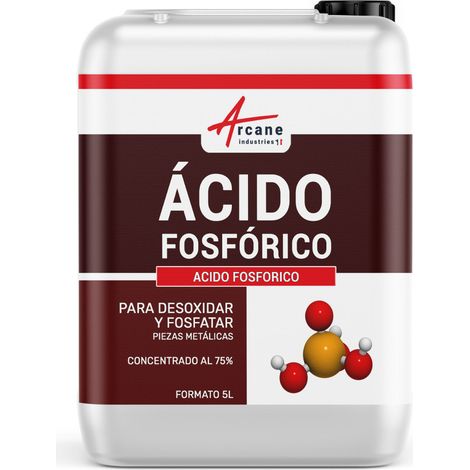 Ácido fosfórico para desoxidar y fosfatar piezas metálicas