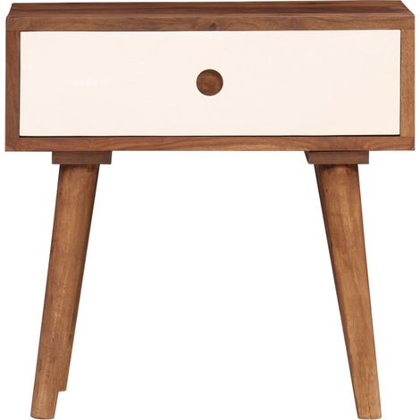 Maison Exclusive - Nachttisch Massivholz Akazie 45x30x45 cm
