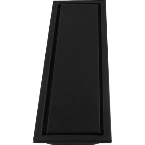 Bonde de douche rectangulaire, 40 cm de long, empêche les remontées d'odeurs, drainage rapide, acier inoxydable. (1/5)