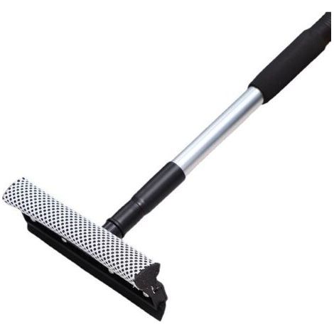 Raclette télescopique, brosse à vitres domestique, brosse à vitres double face, fournitures de voiture, grattoir à vitres double face, outil de nettoyage (1/3)