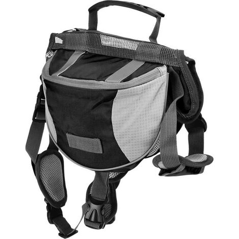 Hunde-Wanderrucksack, Hundesatteltaschen-Rucksackgeschirr mit Transportkorbträger