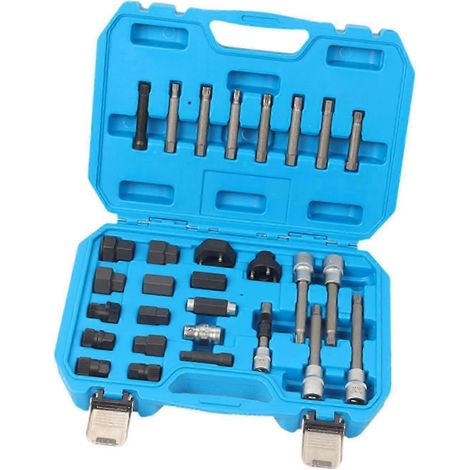 Kit de 30 pièces pour poulie d'alternateur, volant moteur, extracteur de poulie de direction assistée robuste (1/5)