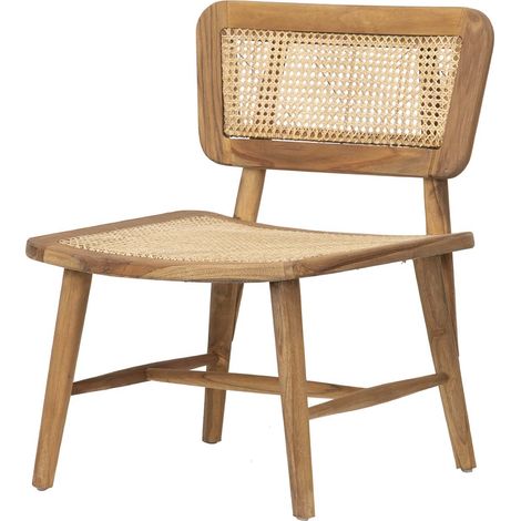 Chaise en teck naturel 60 x 64 x 80 cm