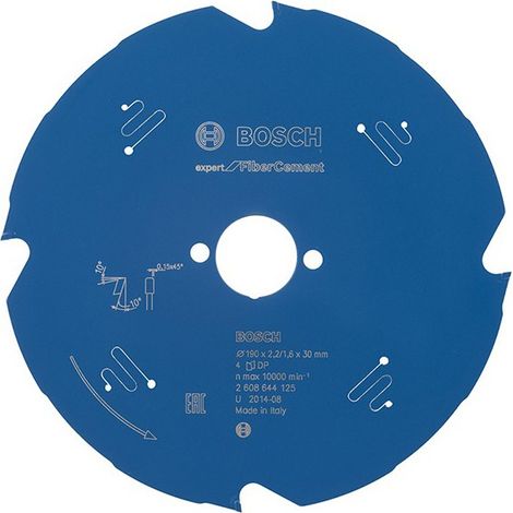 Hoja de sierra circular.Expert FC 190x2,2x30mm Z4 TF Bosch