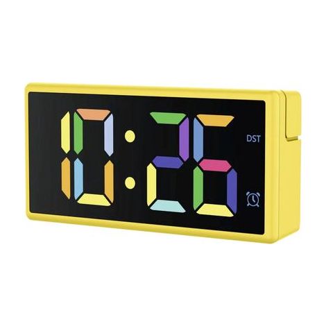 Hama Ibiza reloj despertador digital amarillo con carga USB