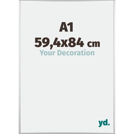Cadre Puzzle A1 - 59.4x84 cm - Argent Brillant - Aluminium - Kent. (1/5)