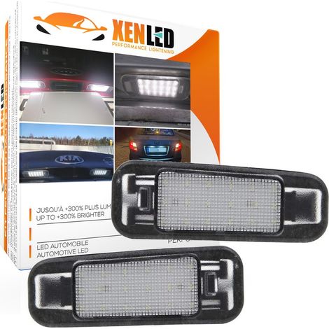 2x Éclairages plaque LED Kia Rio 2006 à 2011 - Plaque d'immatriculation LED - Remplace 92501-1G000 , 92502-1G000 (1/5)