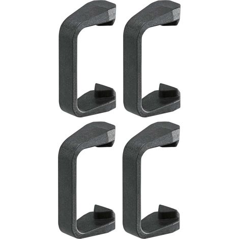 Cyclingcolors – Limiteur d'angle 110° pour charnière Blumotion Clip Top 125° – Lot de 4 – Plastique gris foncé – Charnière pour meuble