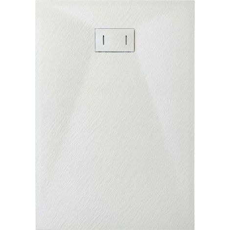 Piatto doccia bianco effetto pietra mod. Strong 80x160 cm