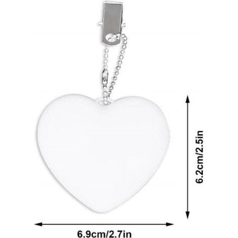 Lot de 2 Veilleuse, Capteur Automatique, Design Cœur, Éclairage Sac à Main, Intérieur Femme Fille (1/5)