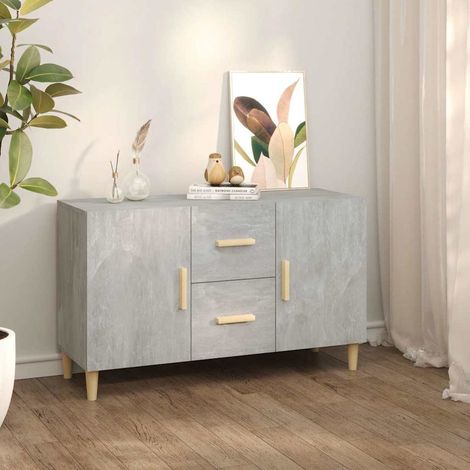 vidaXL Sideboard Concrete Grey 100x36x60 cm Engineered Wood (1/5)