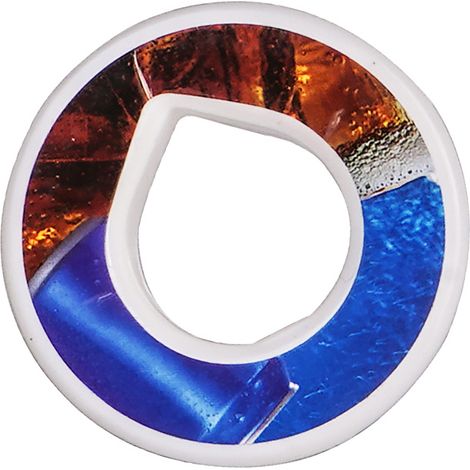 [Anneau d'odeur fruitée pour bouteille d'eau] ring fraise citron vanille PP 4.5cm couleur assortie 30g (1 pièce incluse) – Saveurs naturelles sans calories (1/4)