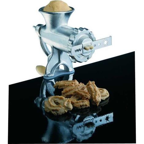 Hachoir manuel en fonte - BAUMALU - 450076 - N°8 avec accessoires pâtisserie