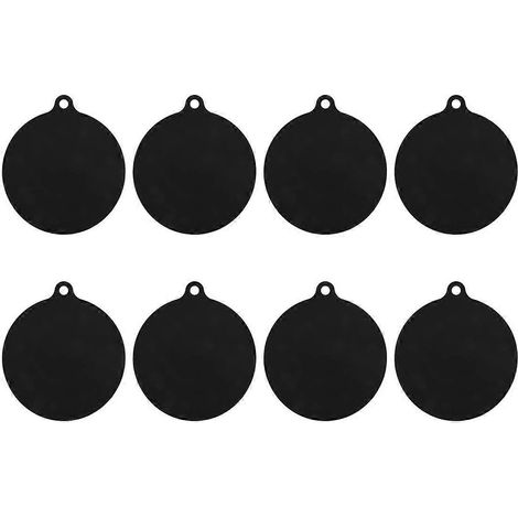 Lot de 8 tapis de protection ronds en silicone pour plaques à induction, isolants thermiques. (1/4)