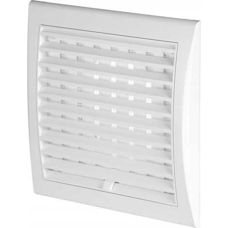 Griglia di ventilazione con serranda TL10 fi100 169x174 bianca (1/2)