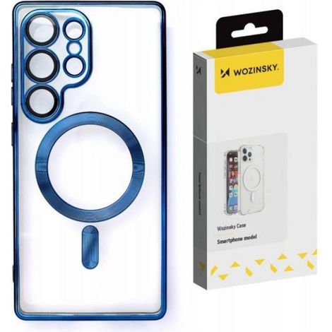 Coque Arriere - TPU Electroplaquee Avec Technologie Magsafe Pour Samsung Galaxy S25+ - Bleu
