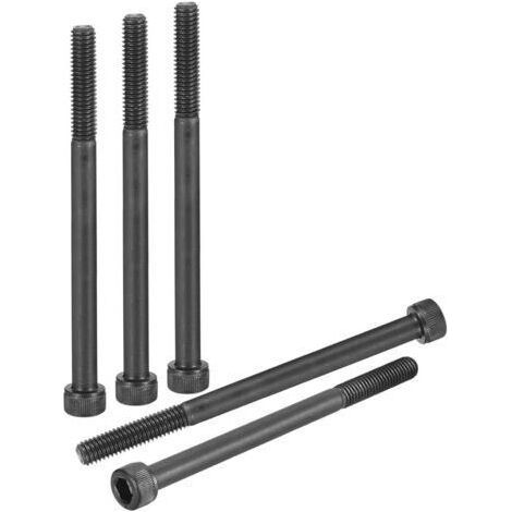 M6-1x85 Innensechskantschrauben – 10 Stück – für Rennräder, Mountainbikes, Autos, Motorräder – Sechskantschrauben aus Kohlenstoffstahl, metrisch, schwarz (1/5)