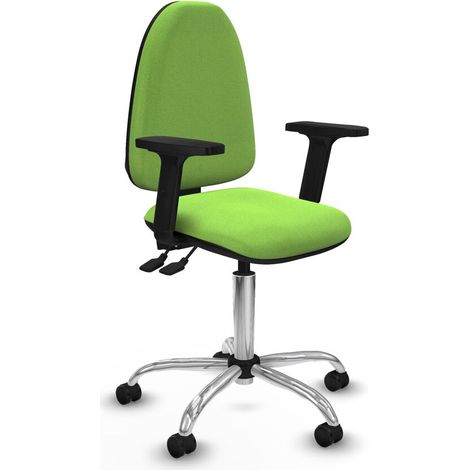 Sedia da Ufficio Piqueras y Crespo A√Ωna AS bali pistacho brazos 2D base cromada ruedas autofrenantes 50mm Pistacchio (1/5)
