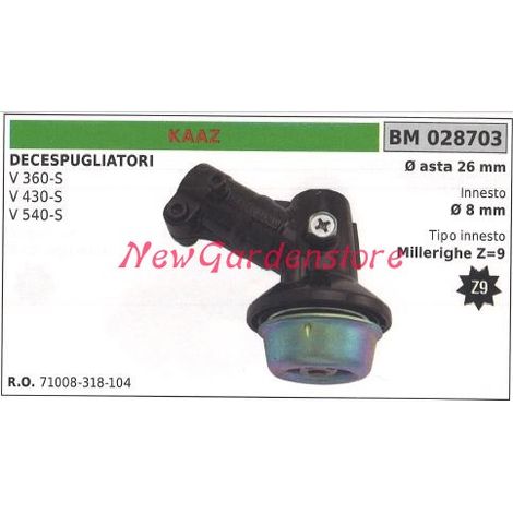 Par de engranajes cónicos KAAZ Desbrozadora VS 360-S 430-S 028703