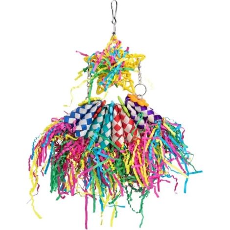 Jouets pour oiseaux - jouets de recherche de nourriture - cœur de la Saint-Valentin - jouets pour oiseaux de taille moyenne - jouets à déchirer et à mâcher pour cage - jouets de recherche de nourritur