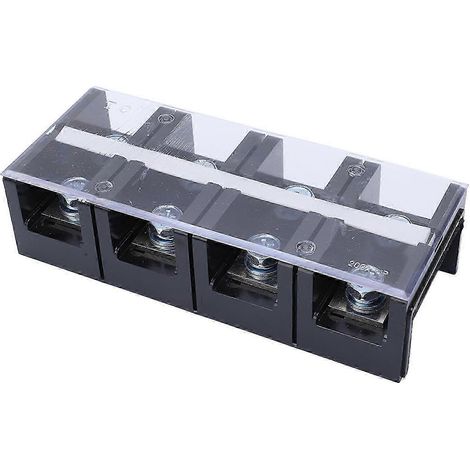 Bornier à vis Double Rangée 4 Positions 200A Barrière de Connexion Électrique (1/5)