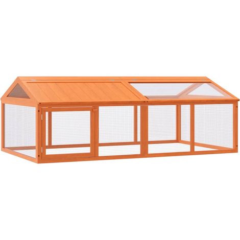 Maison Exclusive - Box per Animali Marrone 200x112,5x74 cm Legno Massello di Pino