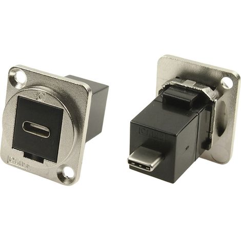 XLR Adapter USB-C™ Buchse auf USB-C™ Stecker Adapter, Einbau   CP30211M Cliff Inhalt: 1 St.