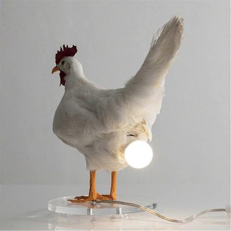 Poulet Led Lampe Oeuf Veilleuse Taxidermie Oeuf Lampe de Bureau (1/4)