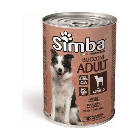CIBO CANE MONGE SIMBA  415 G BOCCONC AGNELLO - 24 pezzi