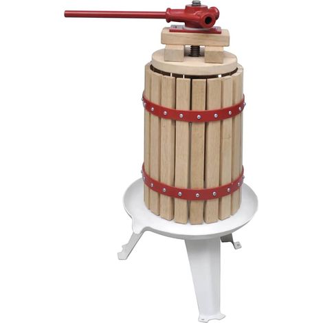 vidaXL Conjunto de prensa y trituradora de frutas y vinos 2 piezas (1/2)