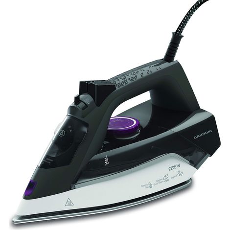 GRUNDIG SI 4850 Ferro da Stiro a Vapore, Grigio/Bianco/Viola (1/2)