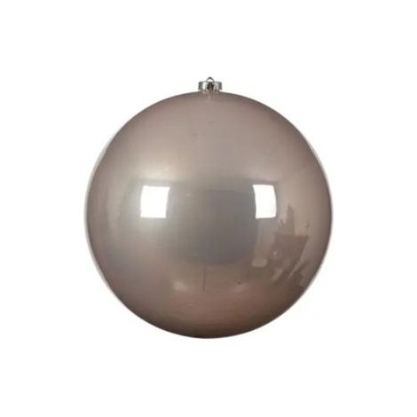 BOLA NAVIDAD 20CM ROSA BRILLANTE