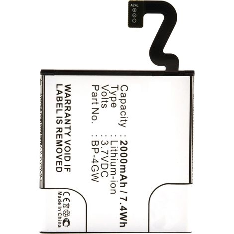 NX - Batterie téléphone, smartphone, GSM pour Nokia 3.7V 2000mAh - BP-4GW (1/4)