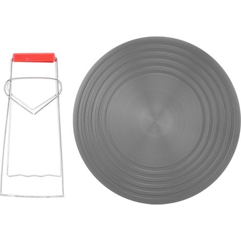 Plaque diffuseur de chaleur en alliage d'aluminium 28cm, antidérapante avec plateau relevable pour cuisinière à gaz (1/5)