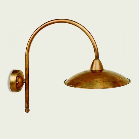 Applique esterno rustico lampadari bartalini crisgo ab30 e27 led ottone lampada parete (1/4)