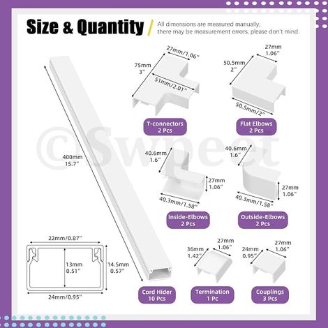 Desk Cable Tidy White 35mm Cable Grommet Wall Hole Cover Plastic Hole Cover for Computer Desk Work Table Game Table (1/4)