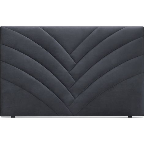 Bobochic – Tête de lit en velours 190 cm – Structure en bois – Style moderne – Hauteur 100 cm – Fabriqué en France (1/3)