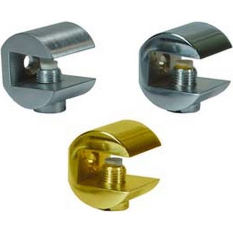 4PZ MENSOLE A MORSETTO FRESATA - mm.23x23h. oro lucido